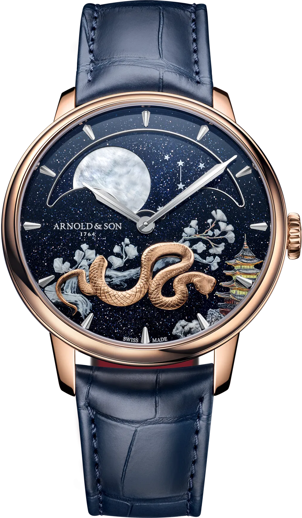 Perpetual Moon 41.5 Red Gold “Year of the Snake”