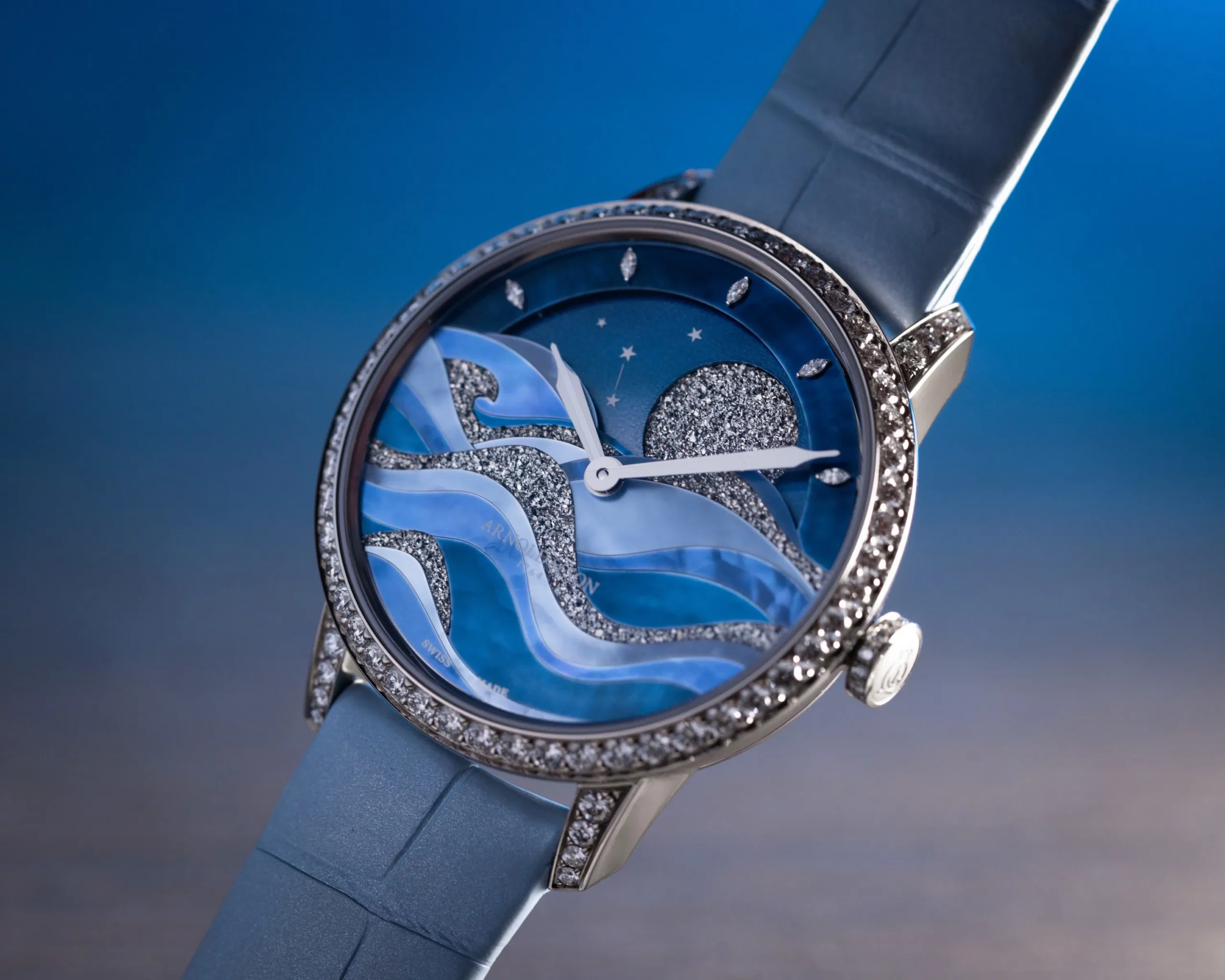 Perpetual Moon 38 white gold “Night Tide” - Image 3