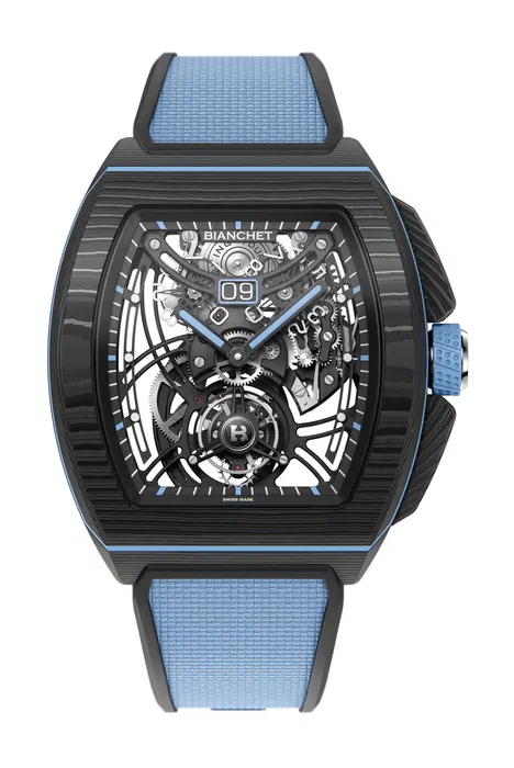 Flying Tourbillon Grande Date B1.618 Carbon Sky Blue