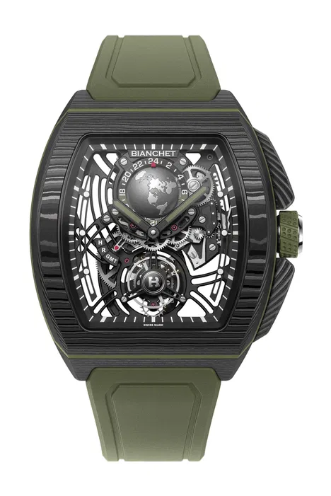 Flying Tourbillon Sport GMT Carbon Fern Green