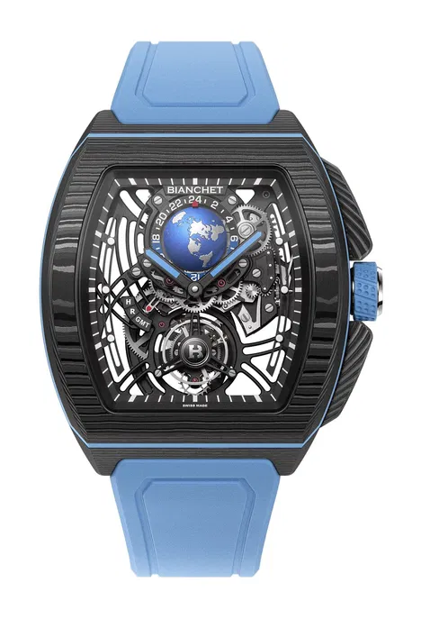 Flying Tourbillon Sport GMT Carbon Sky Blue