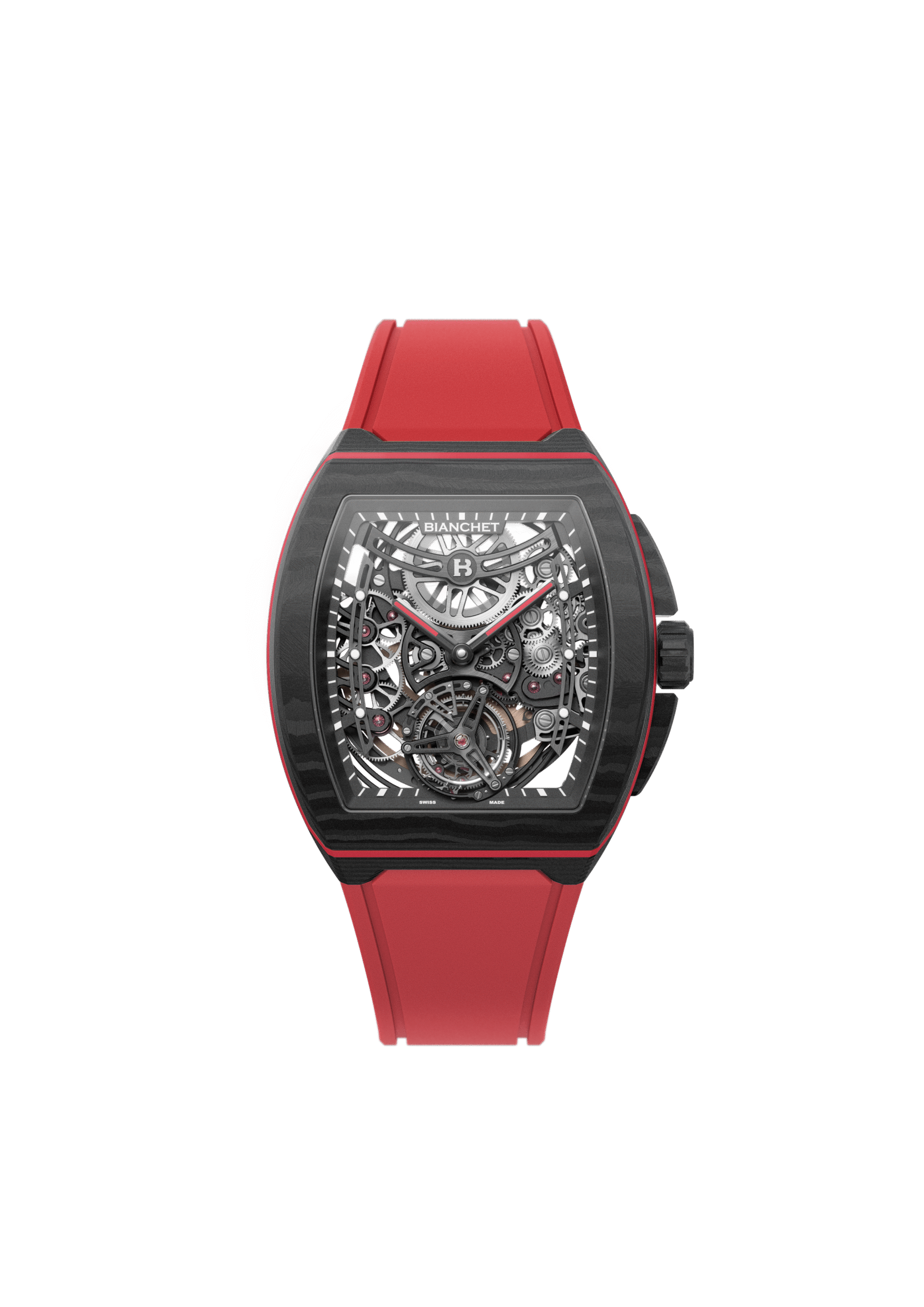 B 1.618 Flying Tourbillon UltraFino Carbon Skeleton Red
