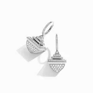 Cleo Rev Full Diamond Drop Earrings