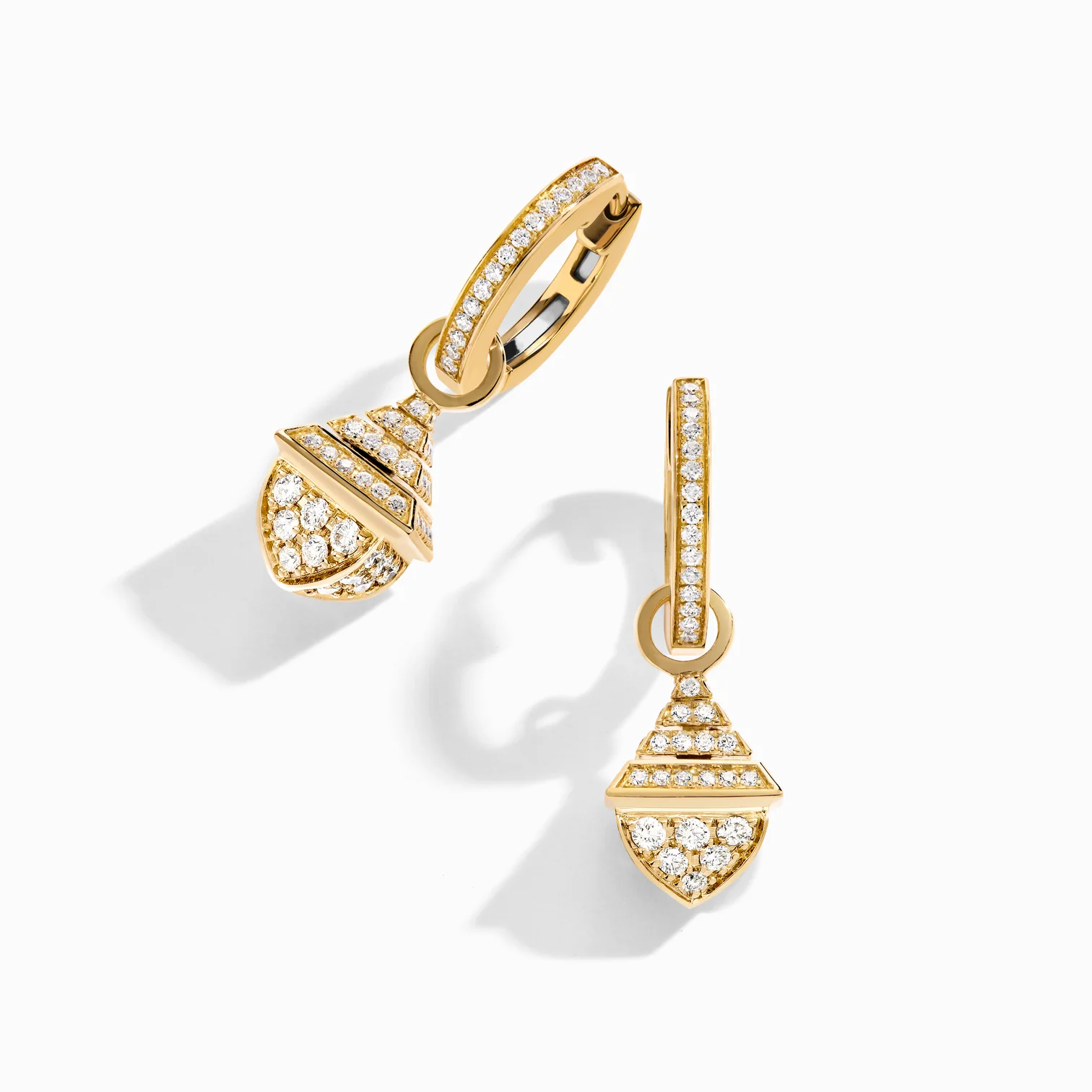 Cleo Rev Mini Full Diamond Drop Earrings