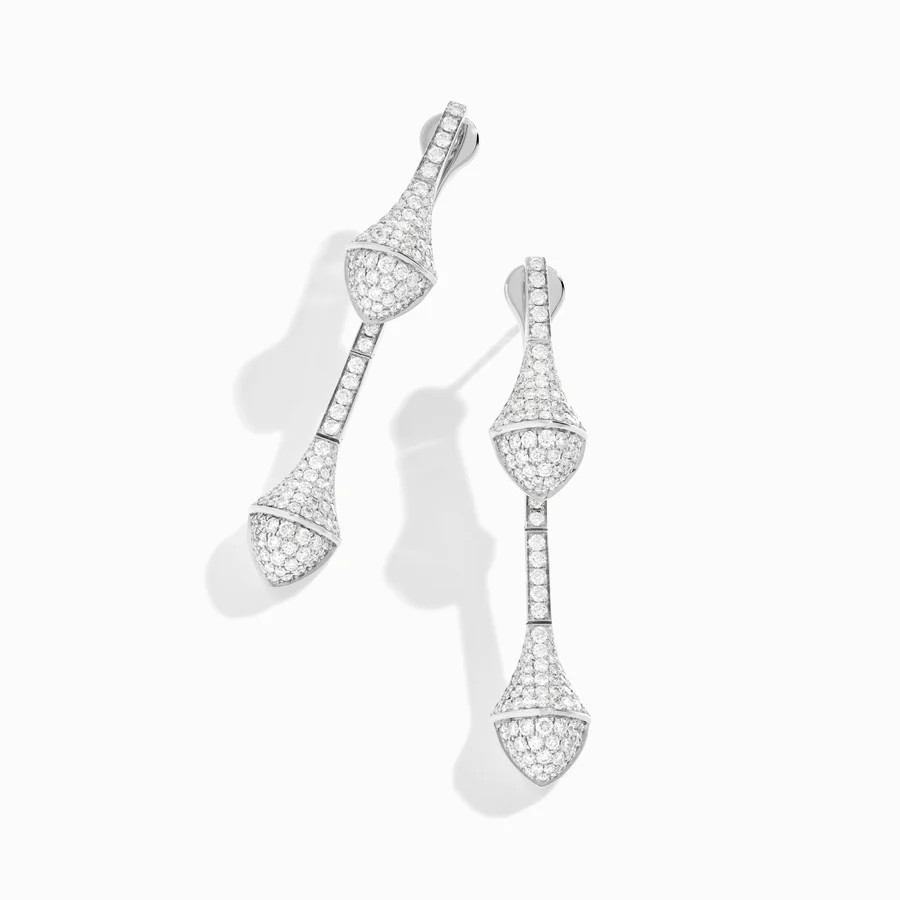 Cleo Full Diamond Drop Earrings