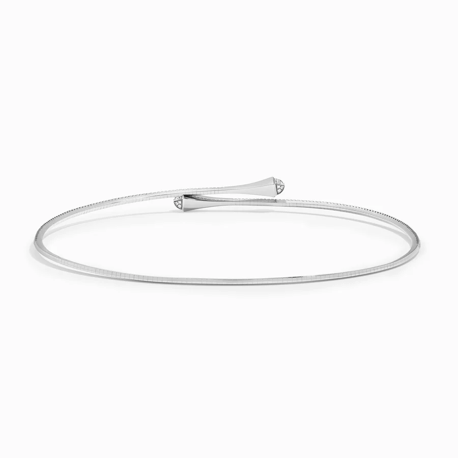 Cleo Full Diamond Slim Slip-On Necklace - Image 2