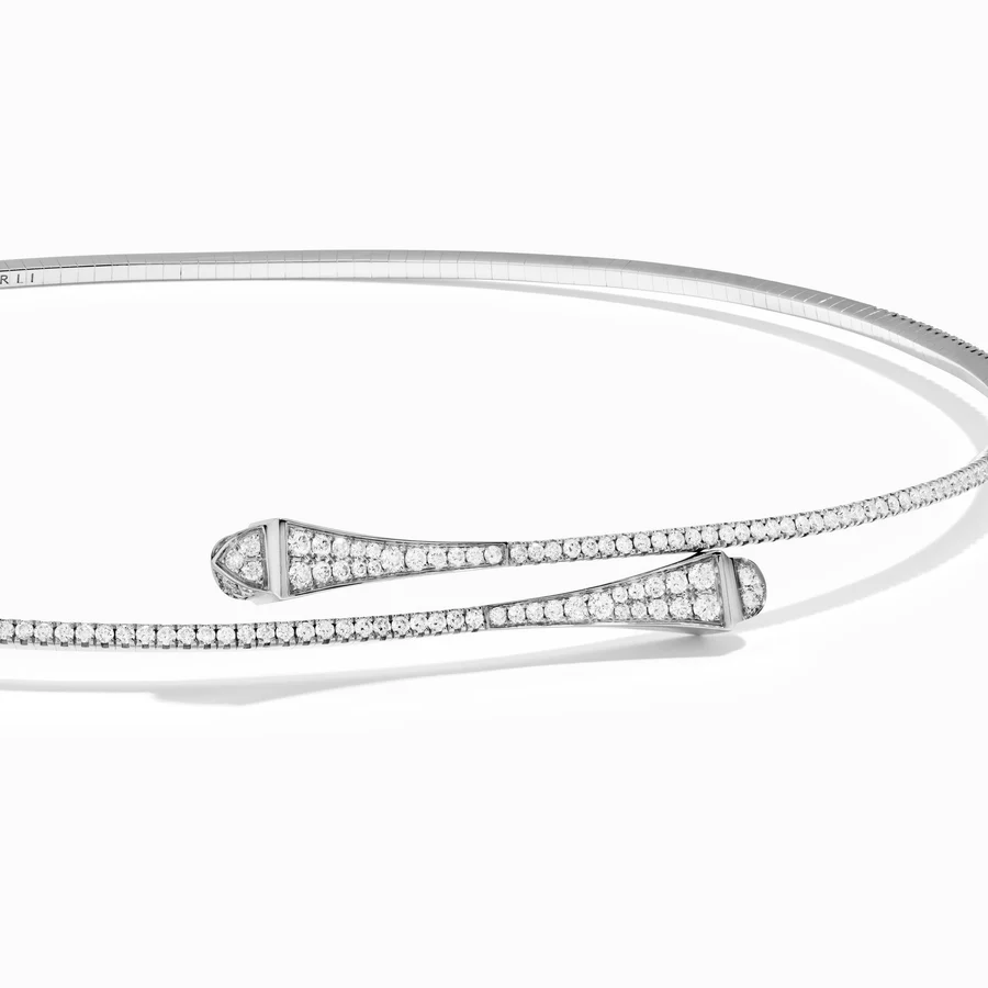 Cleo Full Diamond Slim Slip-On Necklace - Image 3