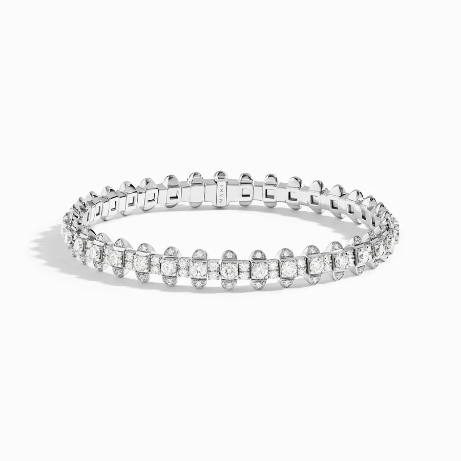 Tip-Top Full Diamond Tennis Bracelet