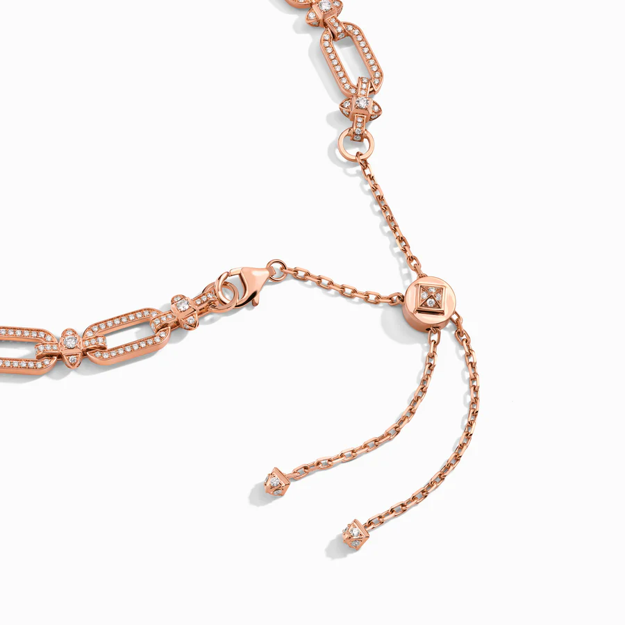 Tip-Top Link Full Diamond Collar Necklace - Image 2