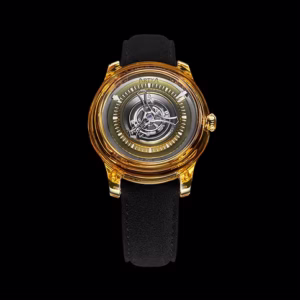 Purity Wavy Central Tourbillon Chameleon Amber & Green